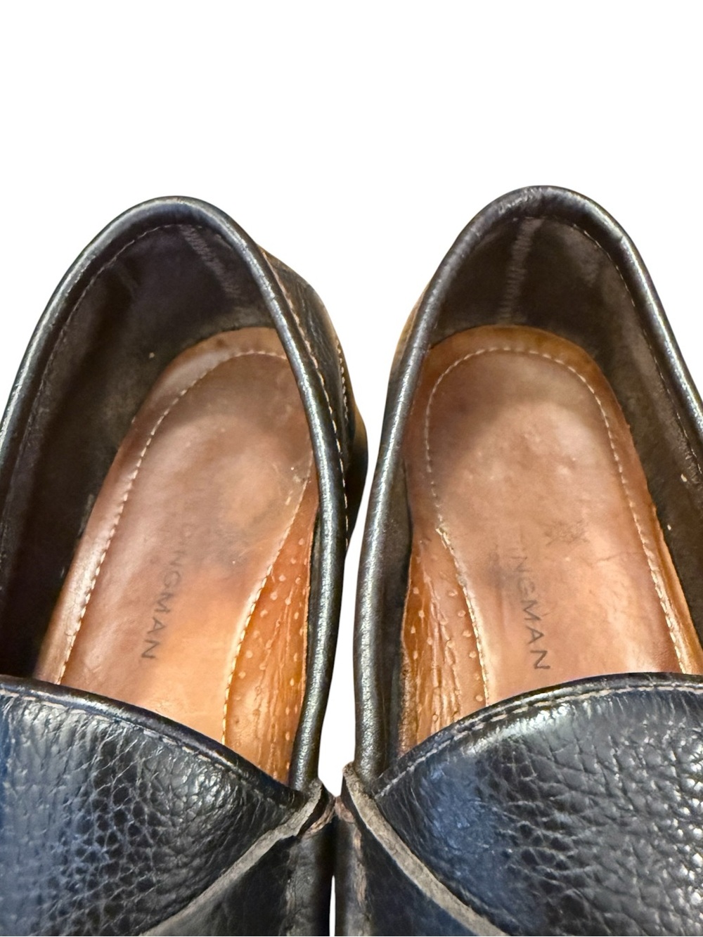 Martin Dingman Dark Brown Pebbled Leather Horse Bit Loafers 9M Brazil 52015M - Picture 12 of 15